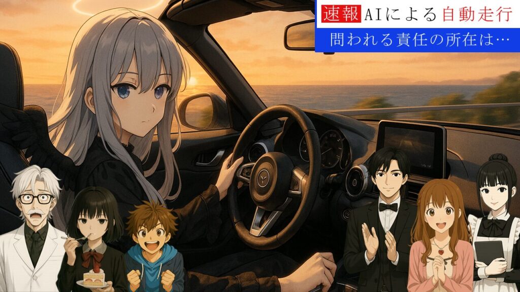 AI自動走行車事故の責任は誰にある？人間か、機械か、それとも―