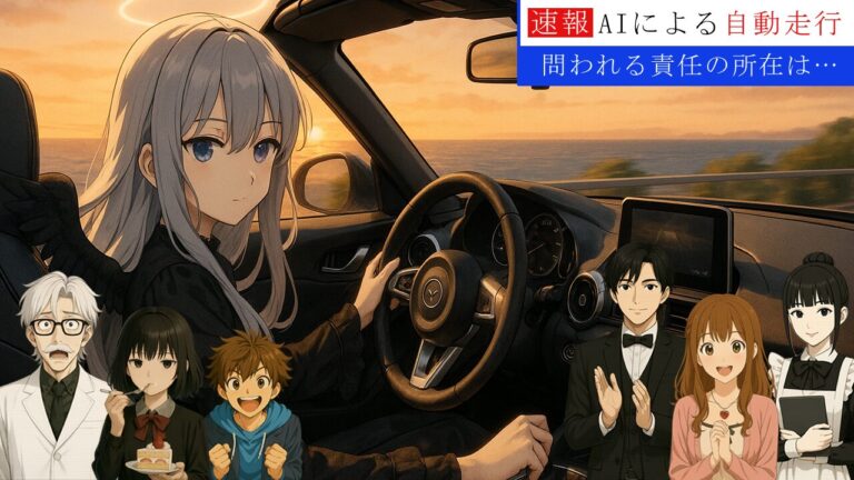 AI自動走行車事故の責任は誰にある？人間か、機械か、それとも―